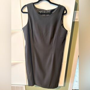Mario Serrani Black Sleeveless Sheath Dress
